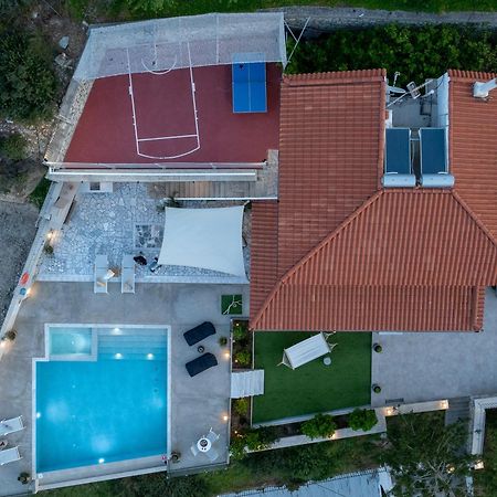 Amazing View Villa Aliki With Infinity Pool & Spa Ligaria  Exteriér fotografie
