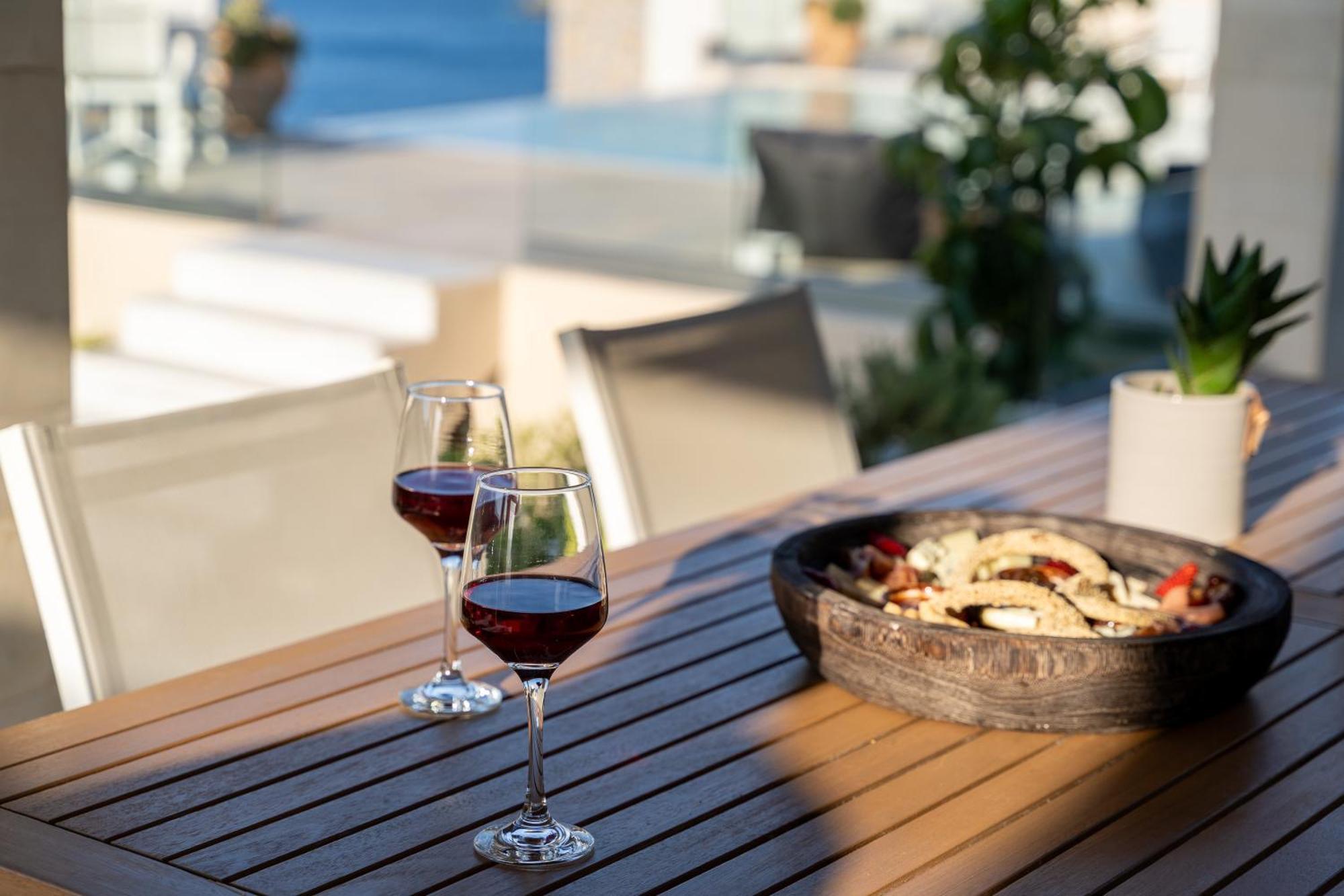 Amazing View Villa Aliki With Infinity Pool & Spa Ligaria  Exteriér fotografie