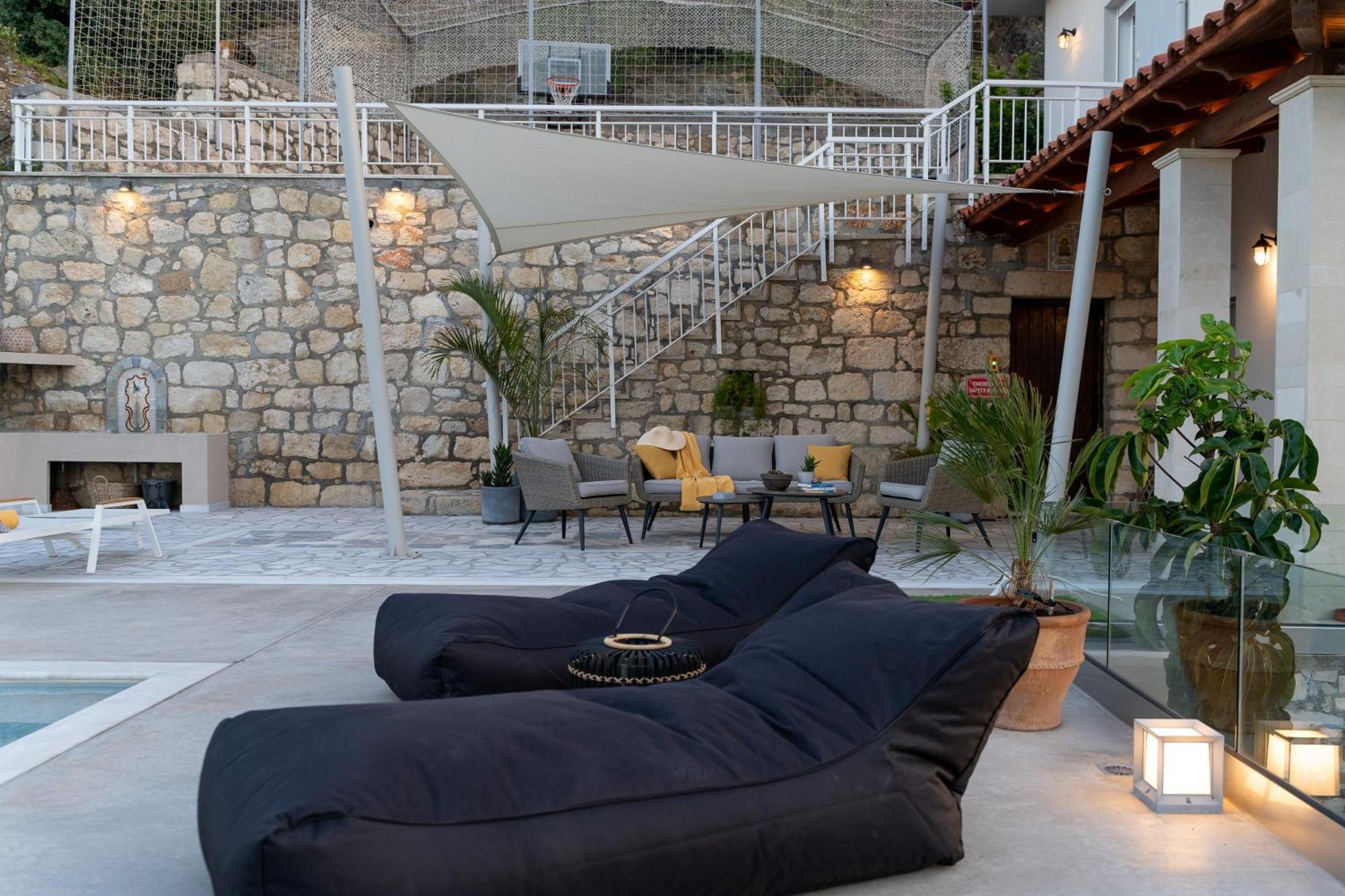 Amazing View Villa Aliki With Infinity Pool & Spa Ligaria  Exteriér fotografie
