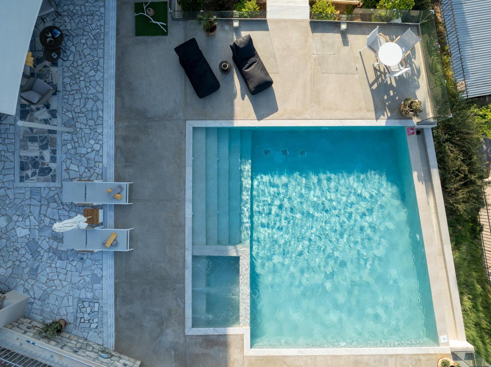 Amazing View Villa Aliki With Infinity Pool & Spa Ligaria  Exteriér fotografie