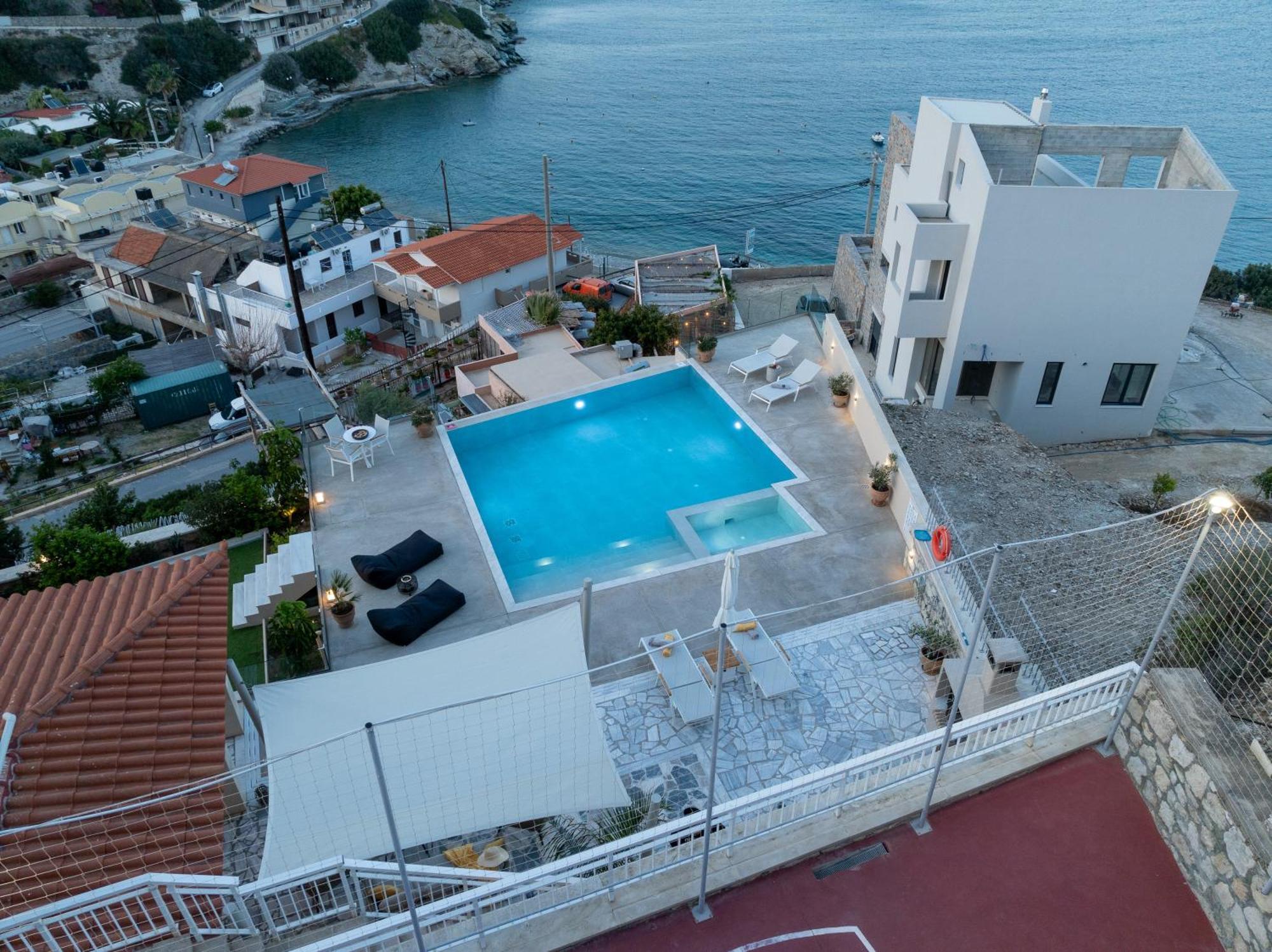 Amazing View Villa Aliki With Infinity Pool & Spa Ligaria  Exteriér fotografie