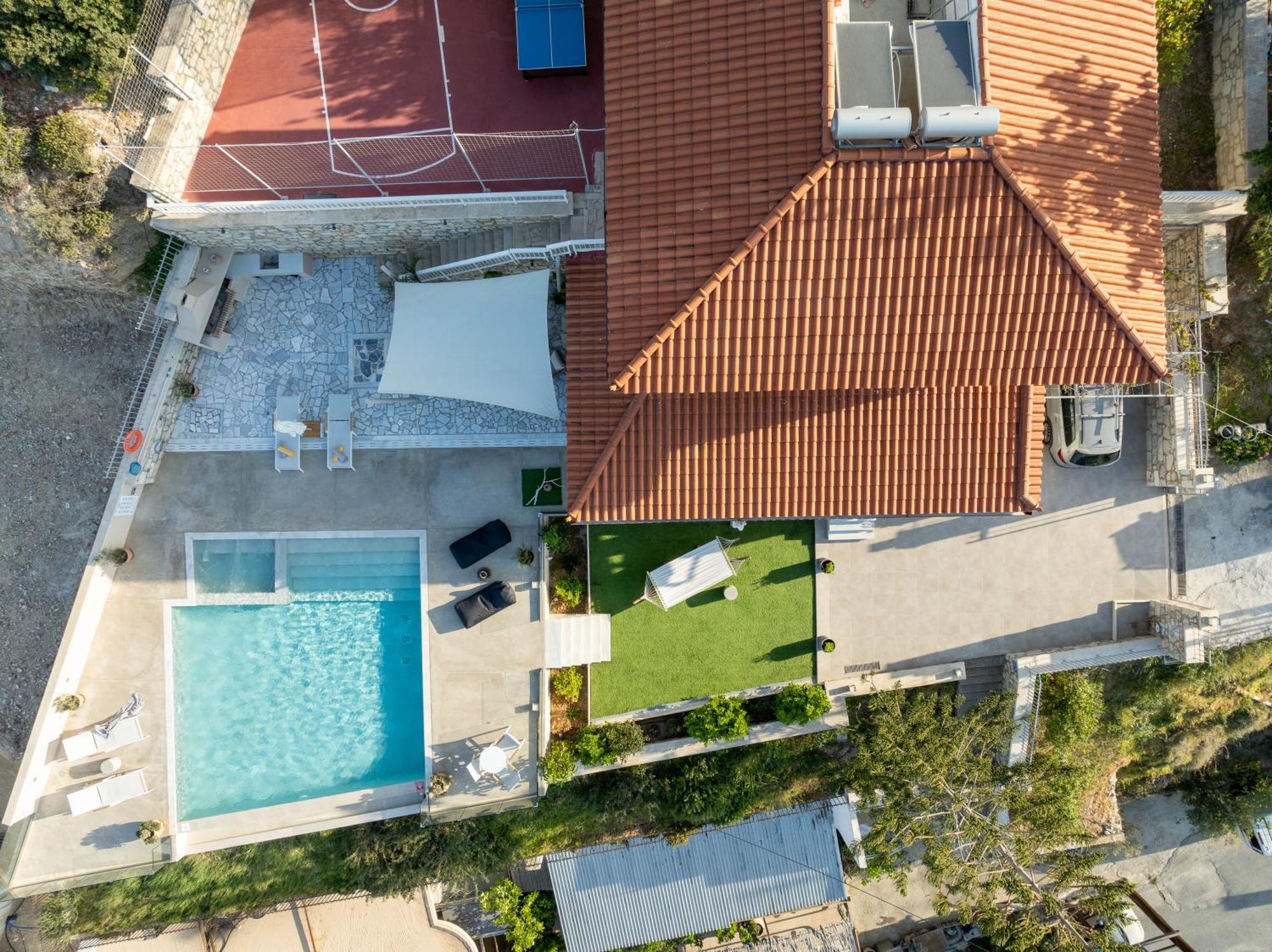 Amazing View Villa Aliki With Infinity Pool & Spa Ligaria  Exteriér fotografie