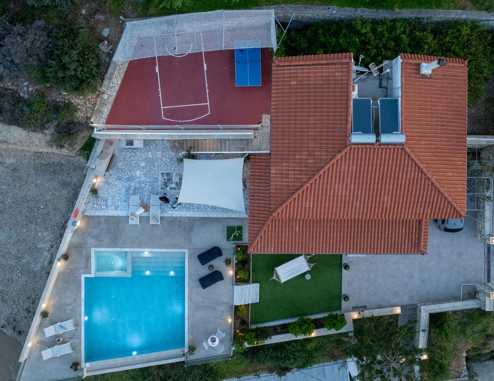 Amazing View Villa Aliki With Infinity Pool & Spa Ligaria  Exteriér fotografie